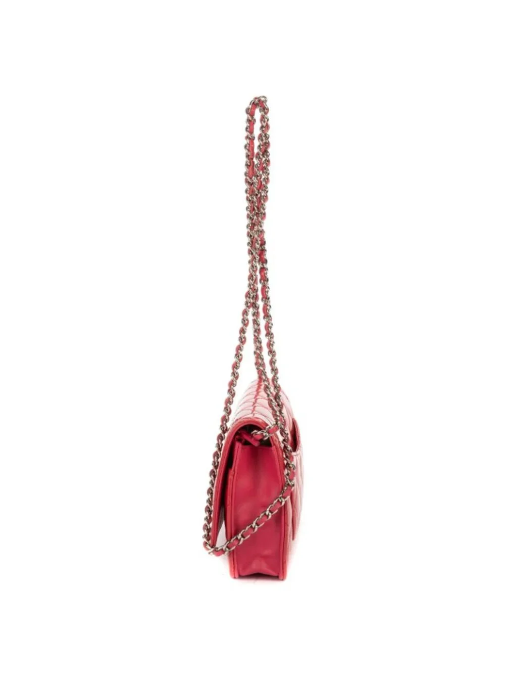 Chanel WOC 2.55 Reissue Flap Bag Pink Quilted Patent Leather